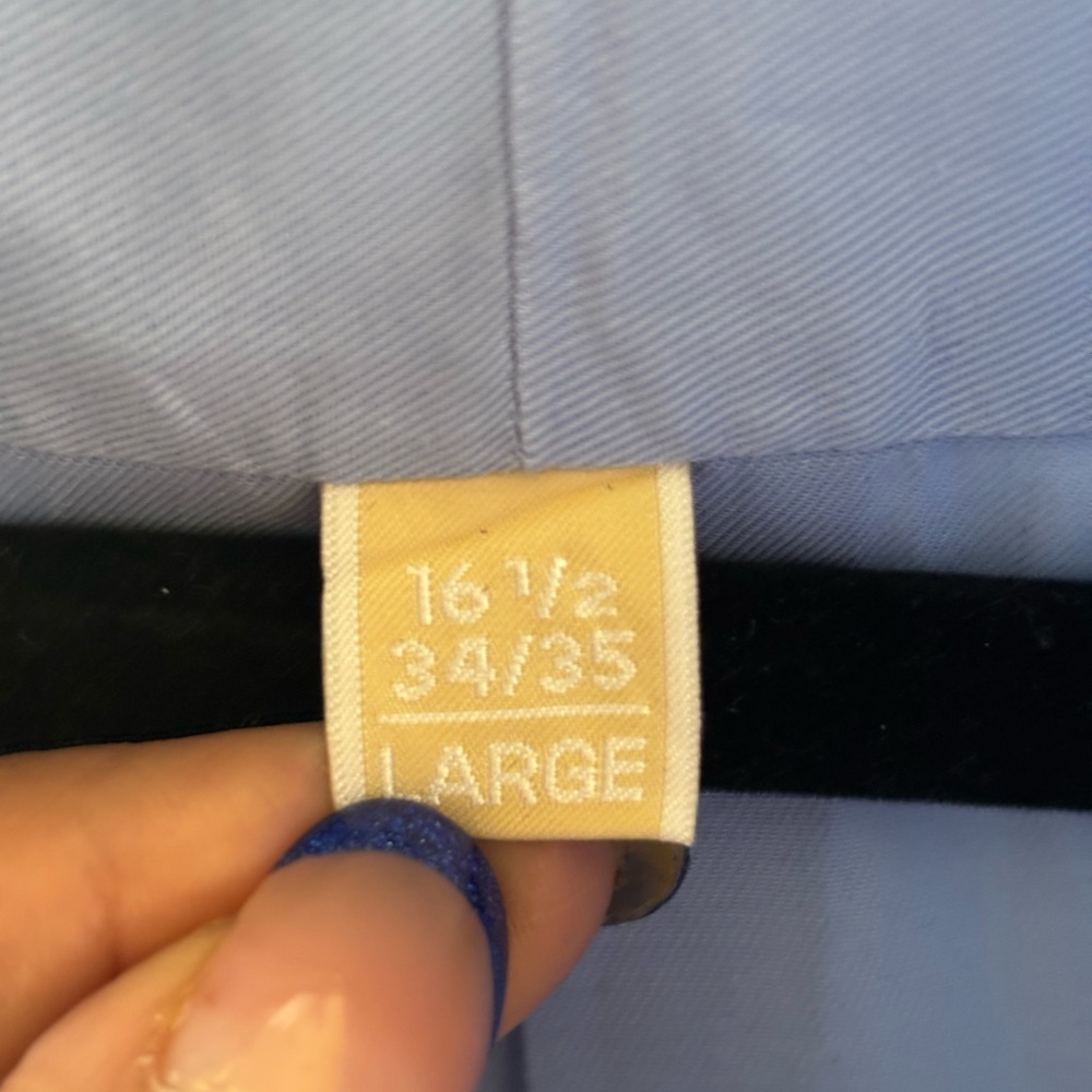 Michael Kors Light Blue Mens Dress Shirt - Picture 4 of 7